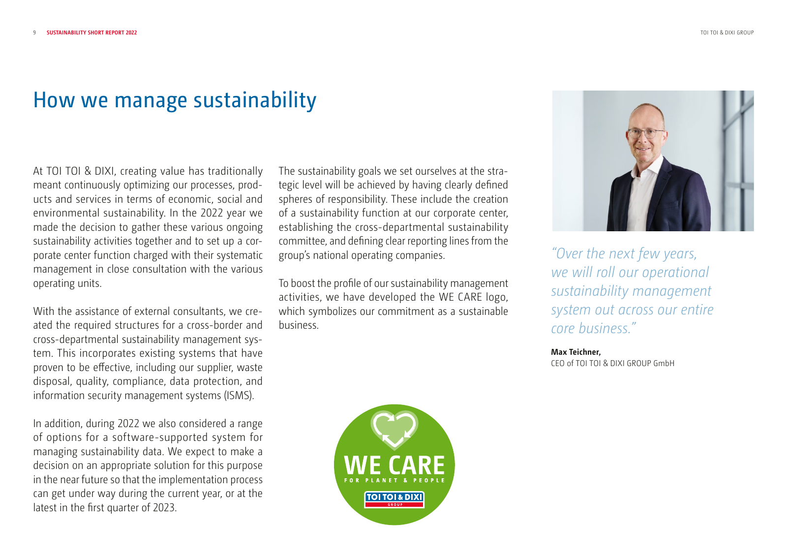 Vorschau Sustainability Report Seite 9