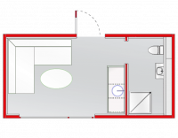 konteinerio „mobile lounge“ schema