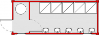 sanitarinis konteineris „basic line dušų– praustuvių” | schema