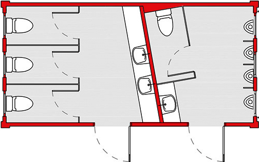 sanitarinis konteineris „premium line moterų-vyrų“ | schema